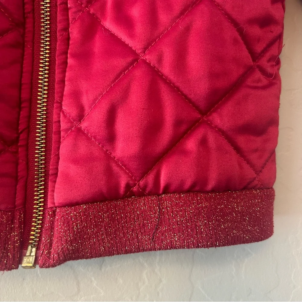 Disney collection by tutu couture burgundy princess patch puffer jacket 3t